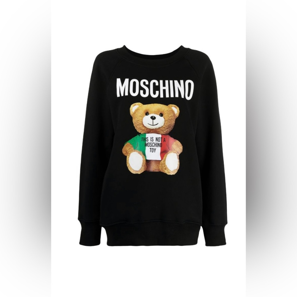 Moschino Teddy Bear Laminated Sweatshirt IT 38